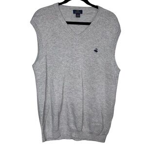Brooks Brothers 346 Gray Supima Cotton Sweater Vest